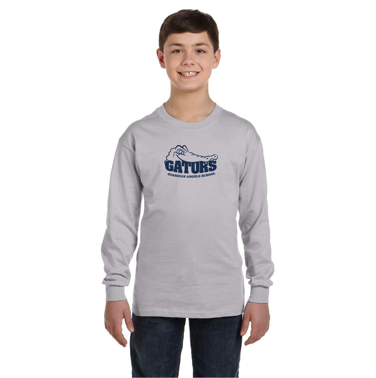 GUARDIAN ANGELS SPIRITWEAR - GATORS - GILDAN COTTON LONGSLEEVE - YOUTH