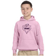 GUARDIAN ANGELS SPIRITWEAR - HEART - GILDAN HEAVY BLEND COTTON HOODIE - YOUTH