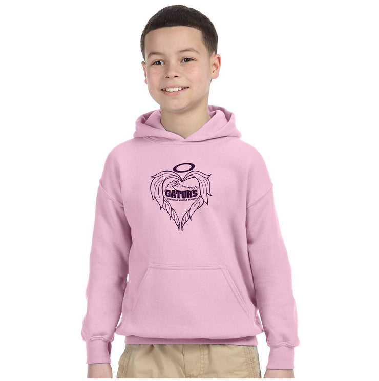 GUARDIAN ANGELS SPIRITWEAR - HEART - GILDAN HEAVY BLEND COTTON HOODIE - YOUTH