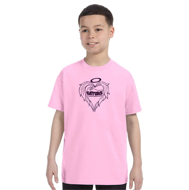 GUARDIAN ANGELS SPIRITWEAR - HEART - GILDAN COTTON TEE - YOUTH