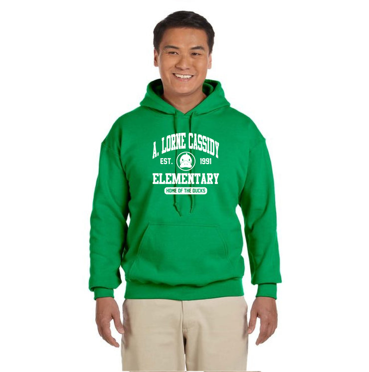 A. LORNE CASSIDY STAFFWEAR - GILDAN COTTON HOODIE - ADULT