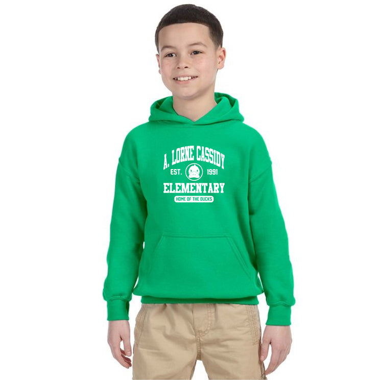 A. LORNE CASSIDY SPIRITWEAR - GILDAN COTTON HOODIE - YOUTH