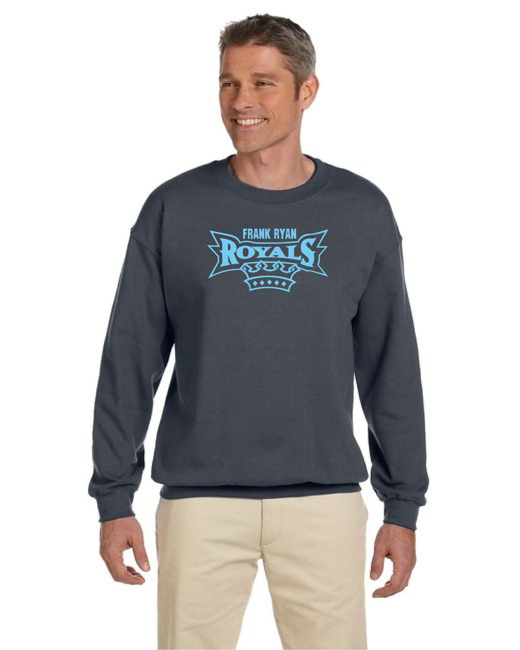 FRANK RYAN SPIRITWEAR - ROYALS - GILDAN COTTON FLEECE CREWNECK - ADULT