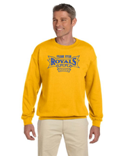 FRANK RYAN SPIRITWEAR - ROYALS - GILDAN COTTON FLEECE CREWNECK - ADULT