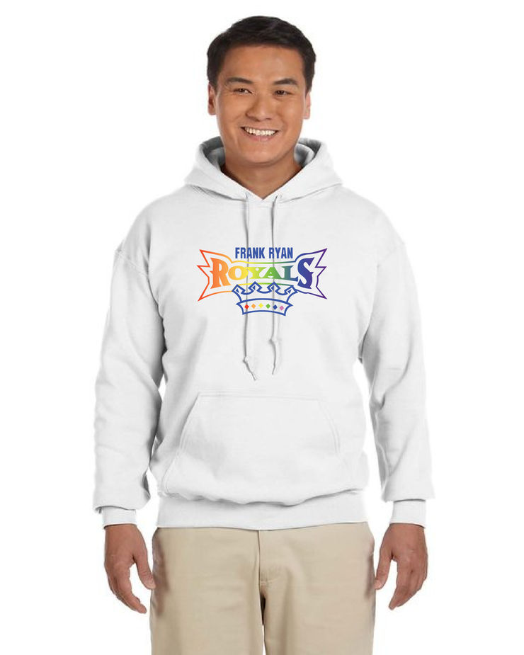 FRANK RYAN SPIRITWEAR - PRIDE ROYALS - GILDAN COTTON HOODIE - ADULT