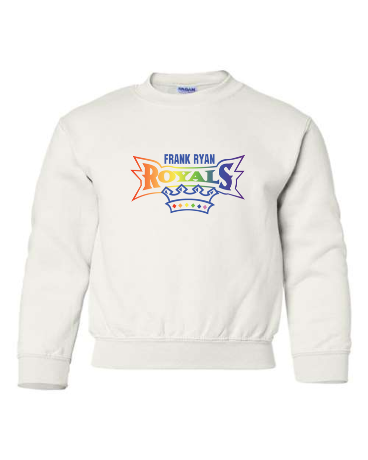 FRANK RYAN SPIRITWEAR - ROYALS PRIDE - GILDAN COTTON FLEECE CREWNECK