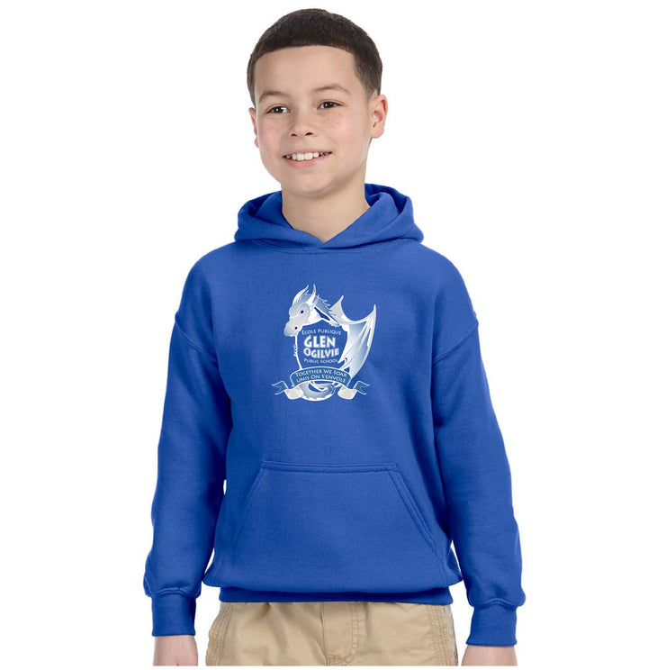 GLEN OGILVIE SPIRITWEAR - GILDAN HEAVY COTTON HOODIE - YOUTH