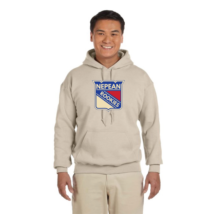 NEPEAN ROOKIES - ROOKIES LOGO - GILDAN HEAVY BLEND HOODIE - ADULT