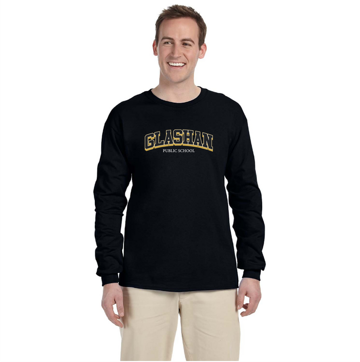 GLASHAN SPIRITWEAR - VARSITY - GILDAN COTTON LONGSLEEVE - ADULT