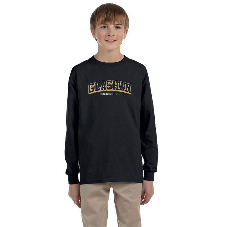GLASHAN SPIRITWEAR - VARSITY - GILDAN COTTON LONGSLEEVE - YOUTH