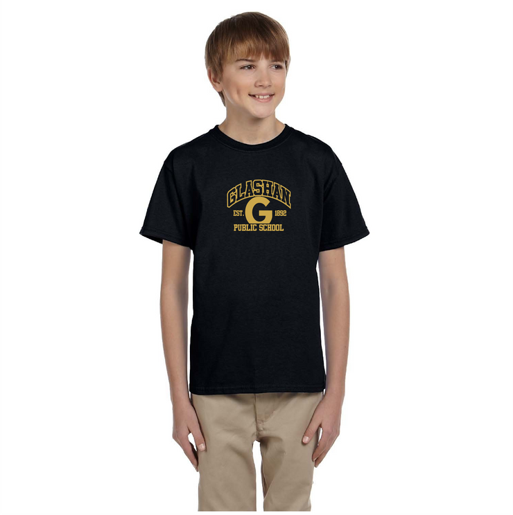 GLASHAN SPIRITWEAR - EST PRINT - GILDAN COTTON TEE - YOUTH