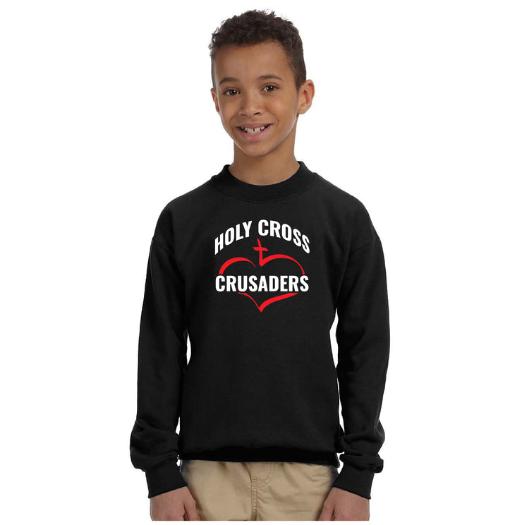 HOLY CROSS - GILDAN HEAVY BLEND CREWNECK SWEATSHIRT - YOUTH