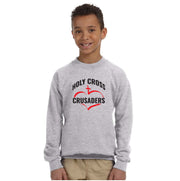 HOLY CROSS - GILDAN HEAVY BLEND CREWNECK SWEATSHIRT - YOUTH