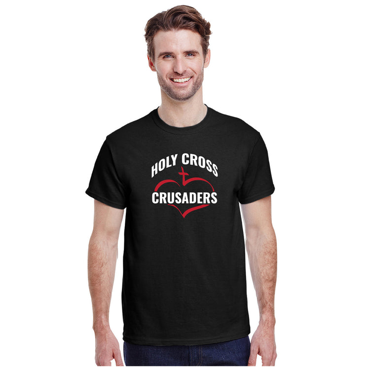 HOLY CROSS - GILDAN COTTON T SHIRT - ADULT