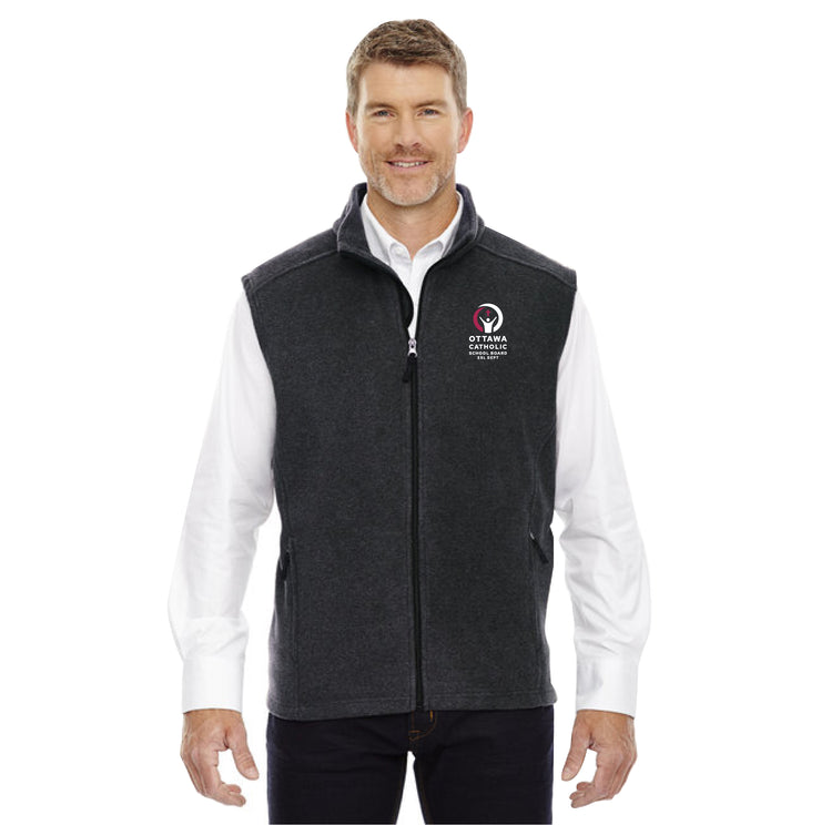 OCSB ESL DEPARTMENT - SCHOOL BOARD LOGO EMB - CORE 365 JOUNEY FLEECE VEST - MENS