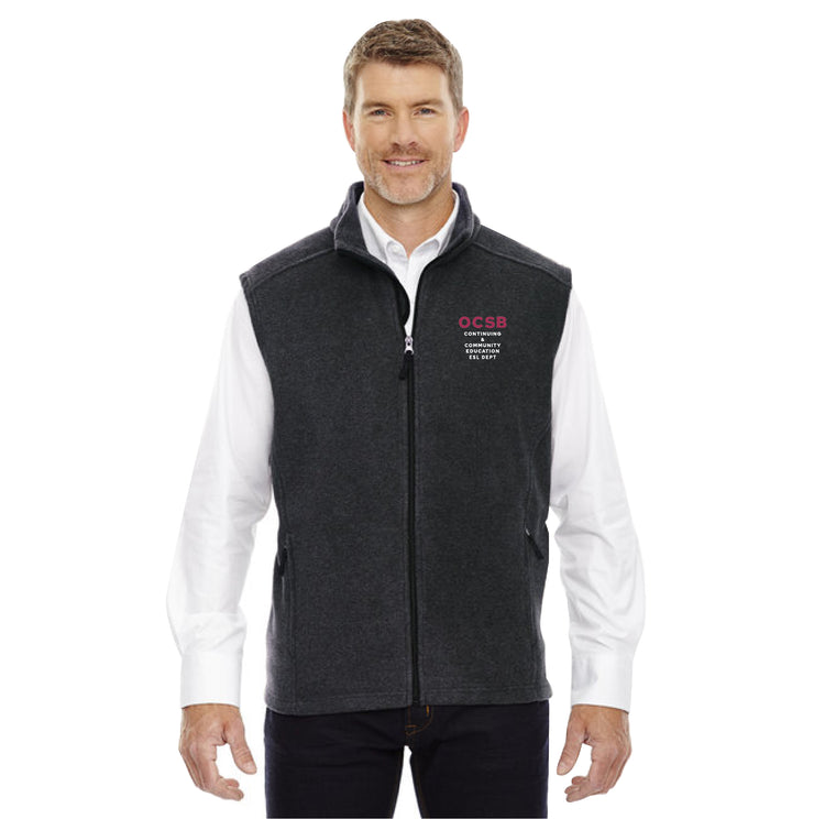 OCSB ESL DEPARTMENT - OCSB EMB - CORE 365 JOUNEY FLEECE VEST - MENS