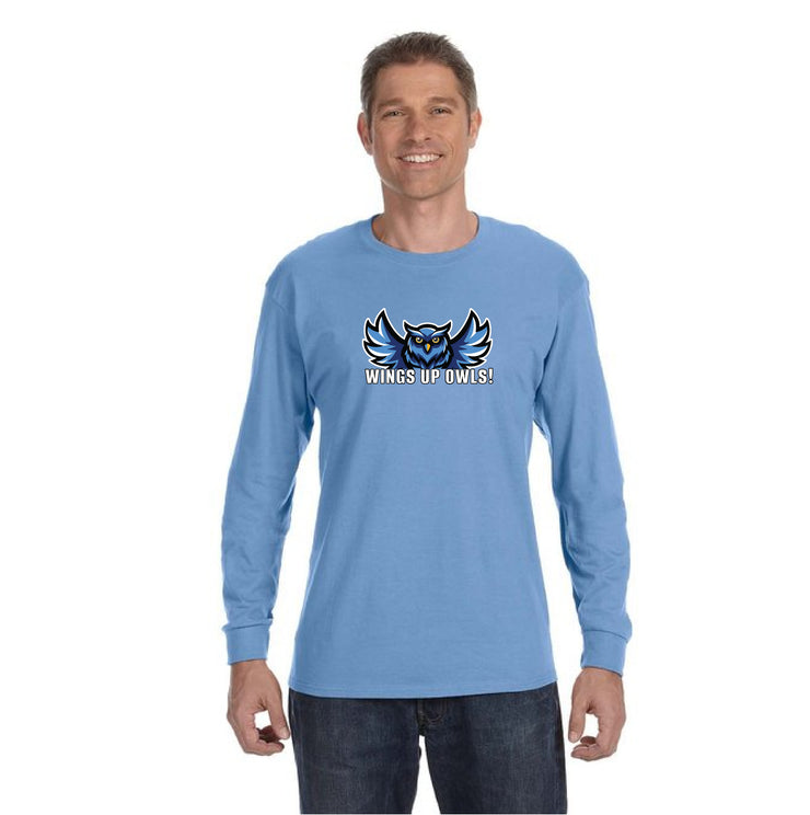 HOLY FAMILY SPIRITWEAR - WINGS UP - GILDAN COTTON LONGSLEEVE - ADULT