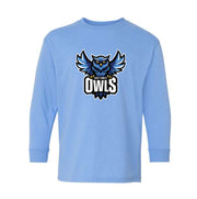 HOLY FAMILY SPIRITWEAR - OWLS - GILDAN COTTON LONGSLEEVE - YOUTH