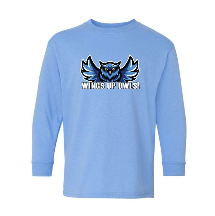 HOLY FAMILY SPIRITWEAR - WINGS UP - GILDAN COTTON LONGSLEEVE - YOUTH