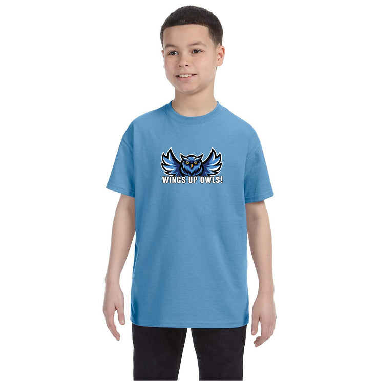 HOLY FAMILY SPIRITWEAR  - WINGS UP - GILDAN COTTON TEE - YOUTH