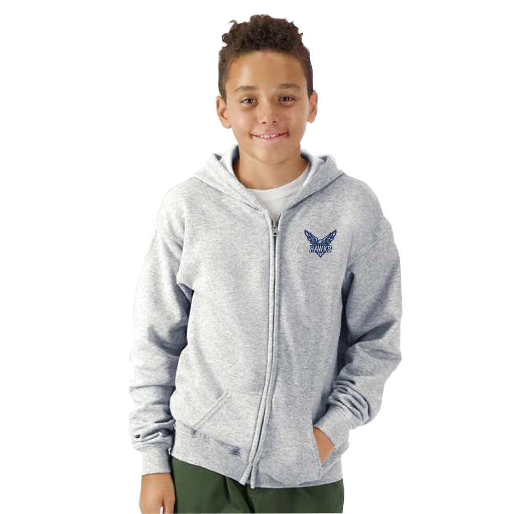 Gildan youth zip hoodie store