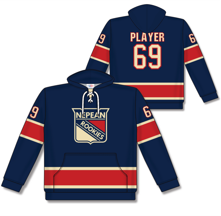 NEPEAN ROOKIES - ROOKIES LOGO - SUBLIMATED APPAREL SWEATSHIRT - ADULT - NAVY