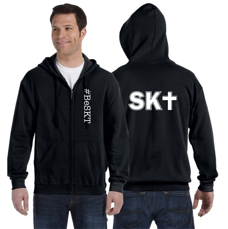 ST. KATERI SPIRITWEAR - GILDAN COTTON ZIPPED HOODIE - ADULT