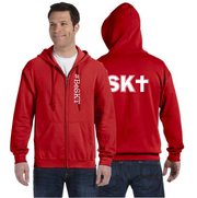 ST. KATERI SPIRITWEAR - GILDAN COTTON ZIPPED HOODIE - ADULT