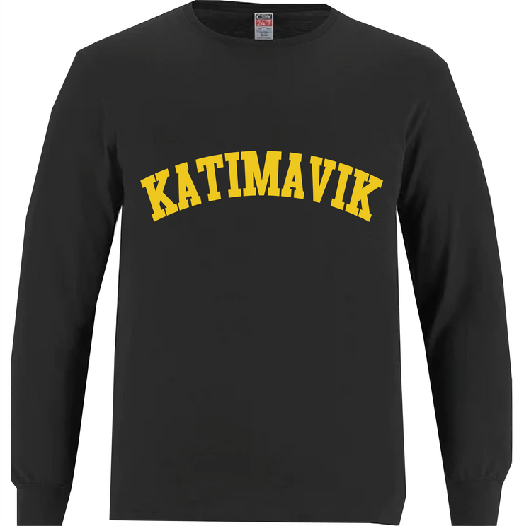 KATIMAVIK SPIRITWEAR - KATIMAVIK LOGO - BREEZE LONG SLEEVE CREWNECK COTTON TEE - YOUTH