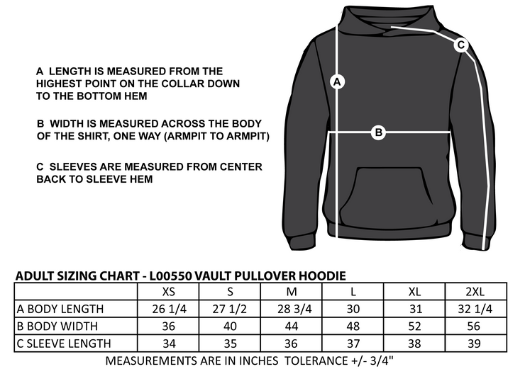 SMT GRAD - VAULT PULLOVER HOODIE - ADULT