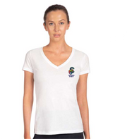 CENTENNIAL PUBLIC SCHOOL STAFFWEAR - LEFT CHEST LOGO - NEXT LEVEL IDEAL V NECK TEE - LADIES
