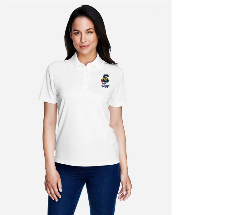 CENTENNIAL PUBLIC SCHOOL STAFFWEAR - LEFT CHEST LOGO - CORE 365 POLO - LADIES