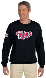 MICKSBURG TWINS - M SLEEVE - GILDAN COTTON FLEECE CREWNECK