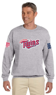 MICKSBURG TWINS - M SLEEVE - GILDAN COTTON FLEECE CREWNECK