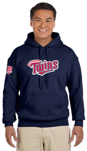 MICKSBURG TWINS - M SLEEVE - GILDAN COTTON HOODIE - ADULT