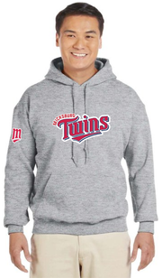 MICKSBURG TWINS - M SLEEVE - GILDAN COTTON HOODIE - ADULT