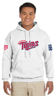 MICKSBURG TWINS - M SLEEVE - GILDAN COTTON HOODIE - ADULT