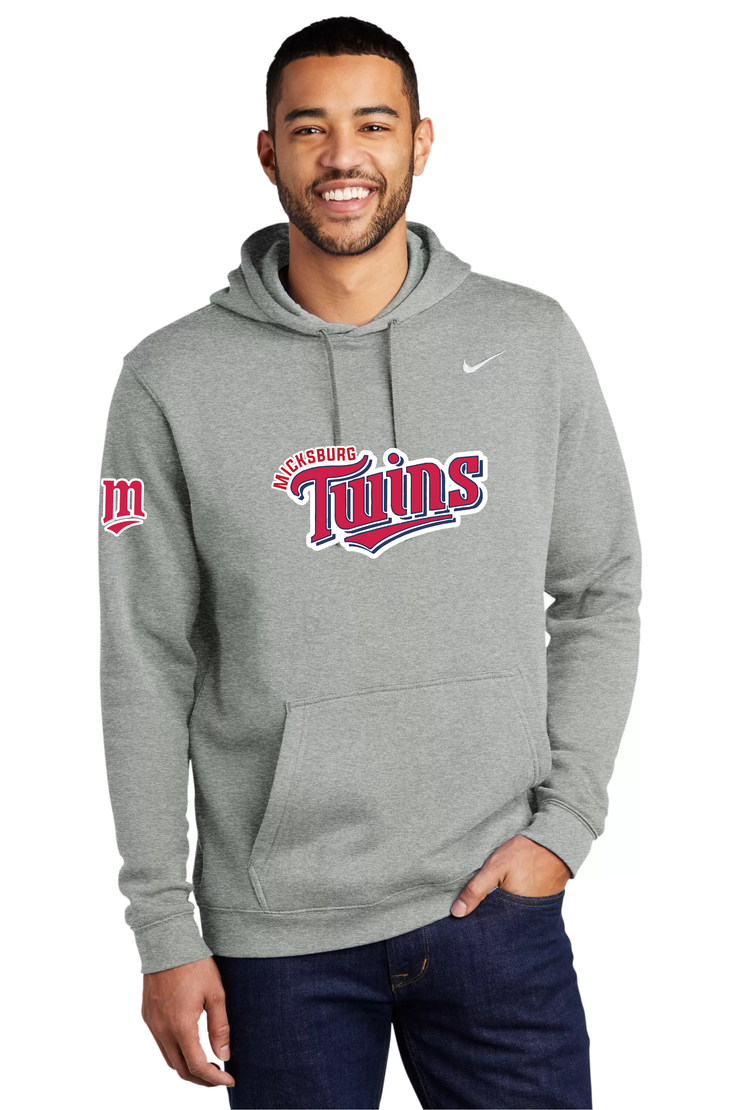 MICKSBURG TWINS - M SLEEVE - NIKE CLUB PULLOVER HOODIE