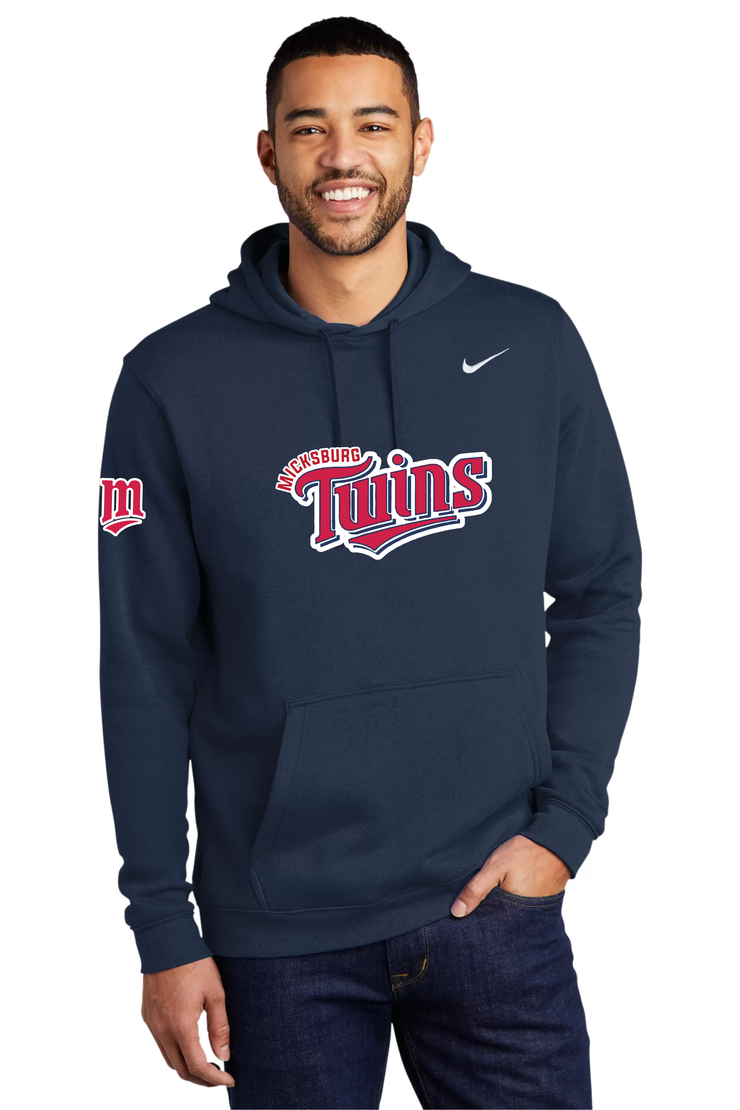 MICKSBURG TWINS - M SLEEVE - NIKE CLUB PULLOVER HOODIE