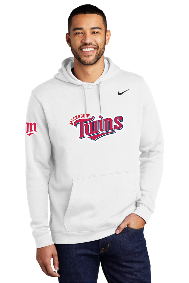 MICKSBURG TWINS - M SLEEVE - NIKE CLUB PULLOVER HOODIE