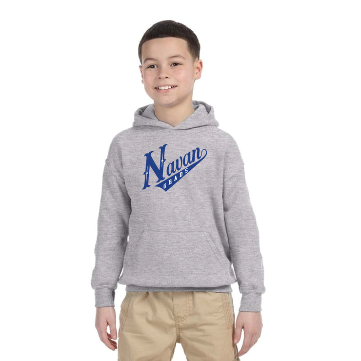 NAVAN GRADS HOCKEY - NAVAN PRINT - GILDAN COTTON HOODIE - YOUTH