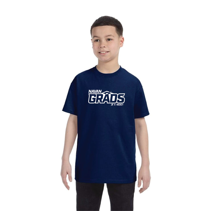 NAVAN GRADS HOCKEY - GRADS PRINT - GILDAN COTTON TEE - YOUTH