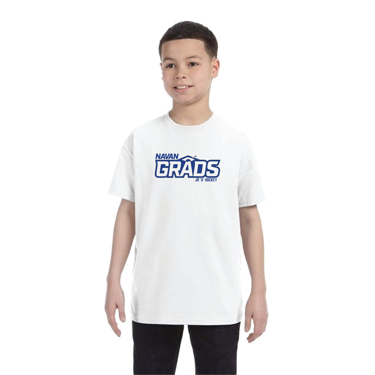 NAVAN GRADS HOCKEY - GRADS PRINT - GILDAN COTTON TEE - YOUTH