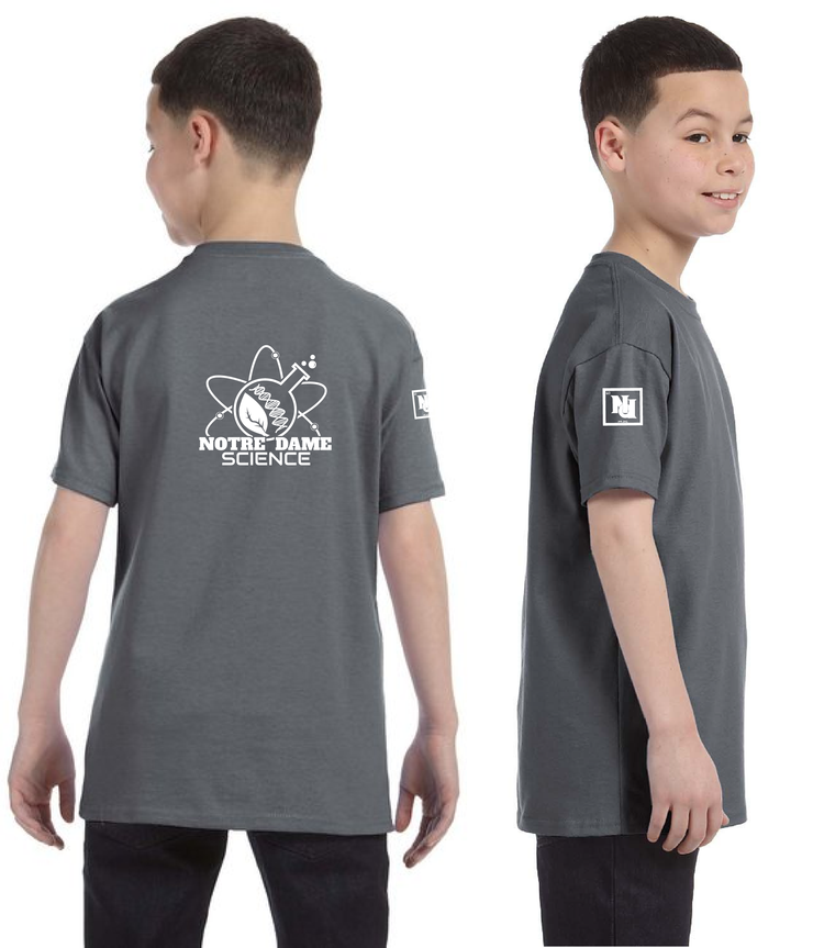 NOTRE DAME SCIENCE - BACK PRINT - YOUTH - GILDAN COTTON TEE