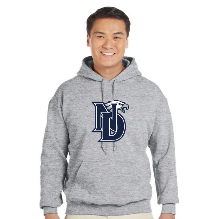 NOTRE DAME SPIRITWEAR - FULL ND PRINT - GILDAN COTTON HOODIE - ADULT