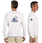 NOTRE DAME SCIENCE - BACK PRINT - GILDAN COTTON FLEECE CREWNECK - ADULT