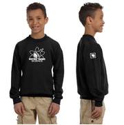 NOTRE DAME SCIENCE - FRONT PRINT - GILDAN COTTON FLEECE CREWNECK - YOUTH