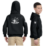 NOTRE DAME SCIENCE - BACK PRINT - GILDAN COTTON HOODIE - YOUTH