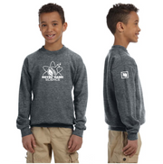 NOTRE DAME SCIENCE - FRONT PRINT - GILDAN COTTON FLEECE CREWNECK - YOUTH