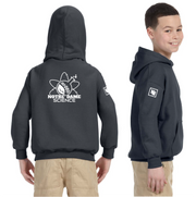 NOTRE DAME SCIENCE - BACK PRINT - GILDAN COTTON HOODIE - YOUTH